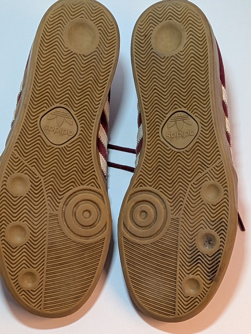 Adidas Originals Seeley Burgundy Suede Gum Sole Sneakers Men’s Size 7 - Picture 8 of 8